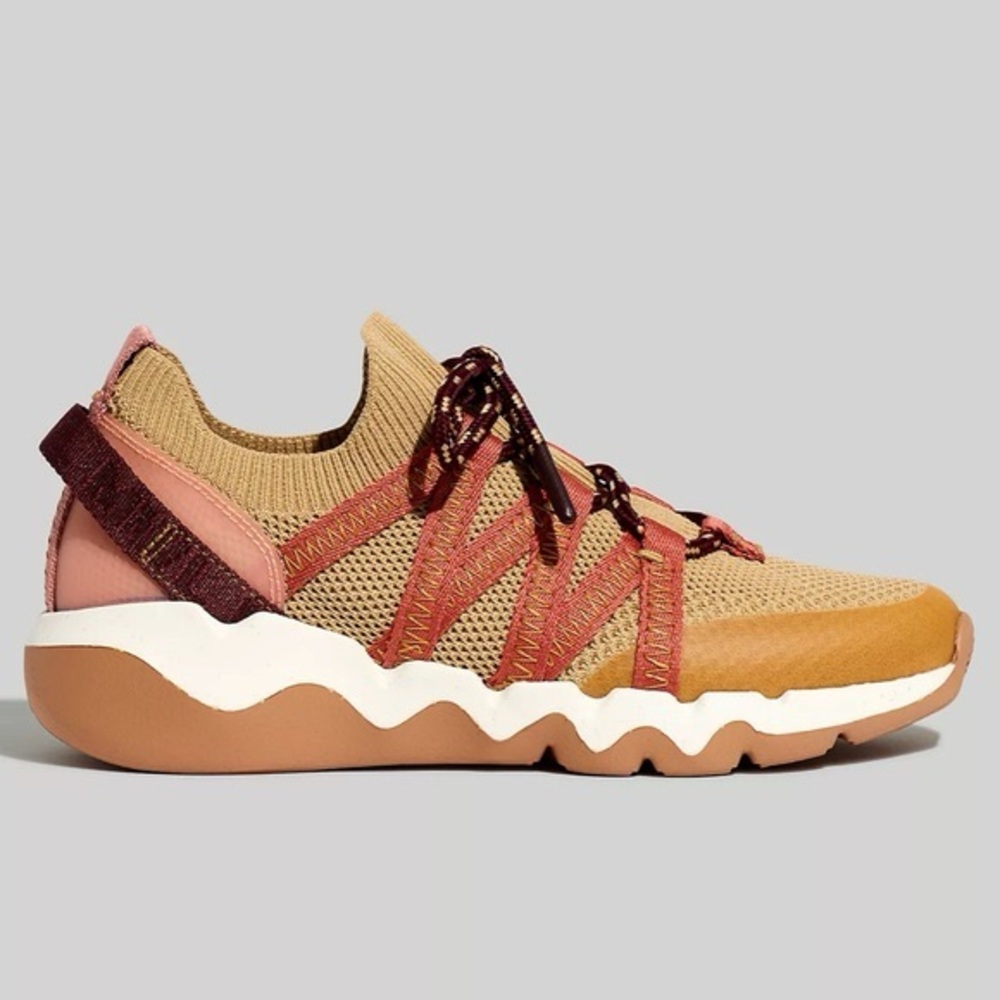 Madewell Field Knit Sneakers In Desert Dune Multi